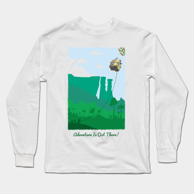 Adventure Is Out There! Long Sleeve T-Shirt by ryandraws_stuff